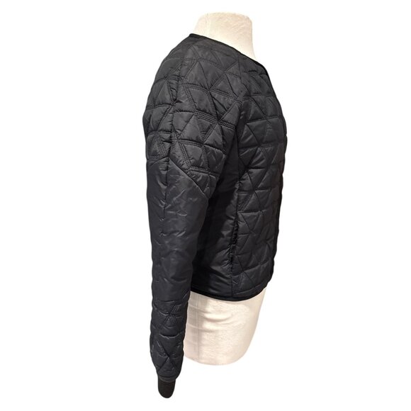 Quilted Black Jacket By 2ND DAY Size 36 Polyamide Shell & Polyester Lining Women - Picture 4 of 8
